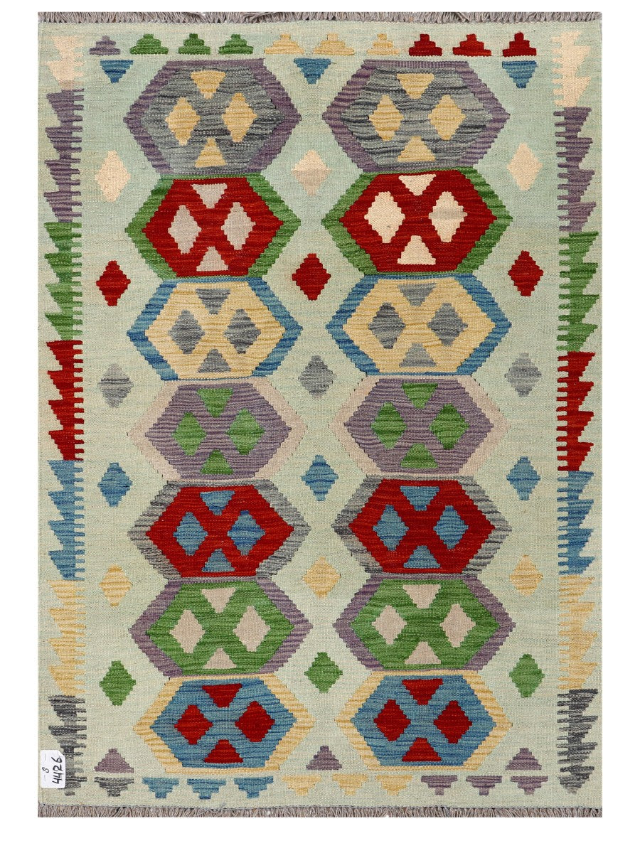 Maimana Afghanistan Kilim Rug - 147 x103 cm - Handmade