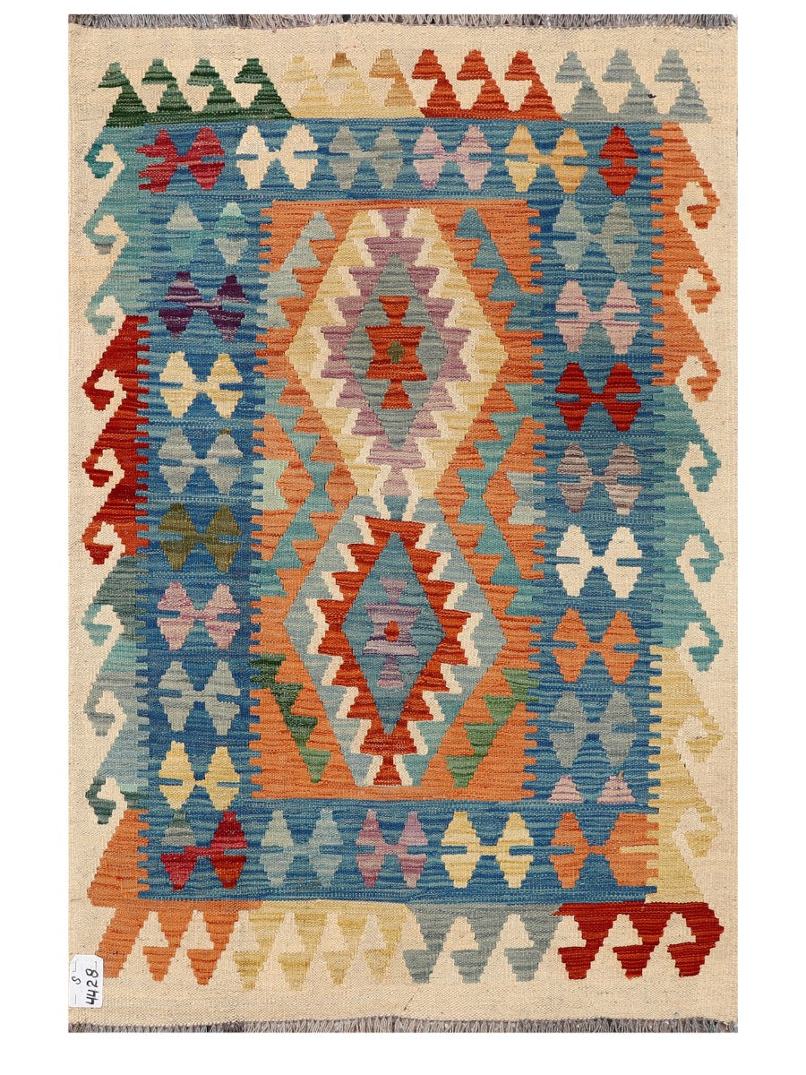 Maimana Afghanistan Kilim Rug - 146 x96 cm - Handmade