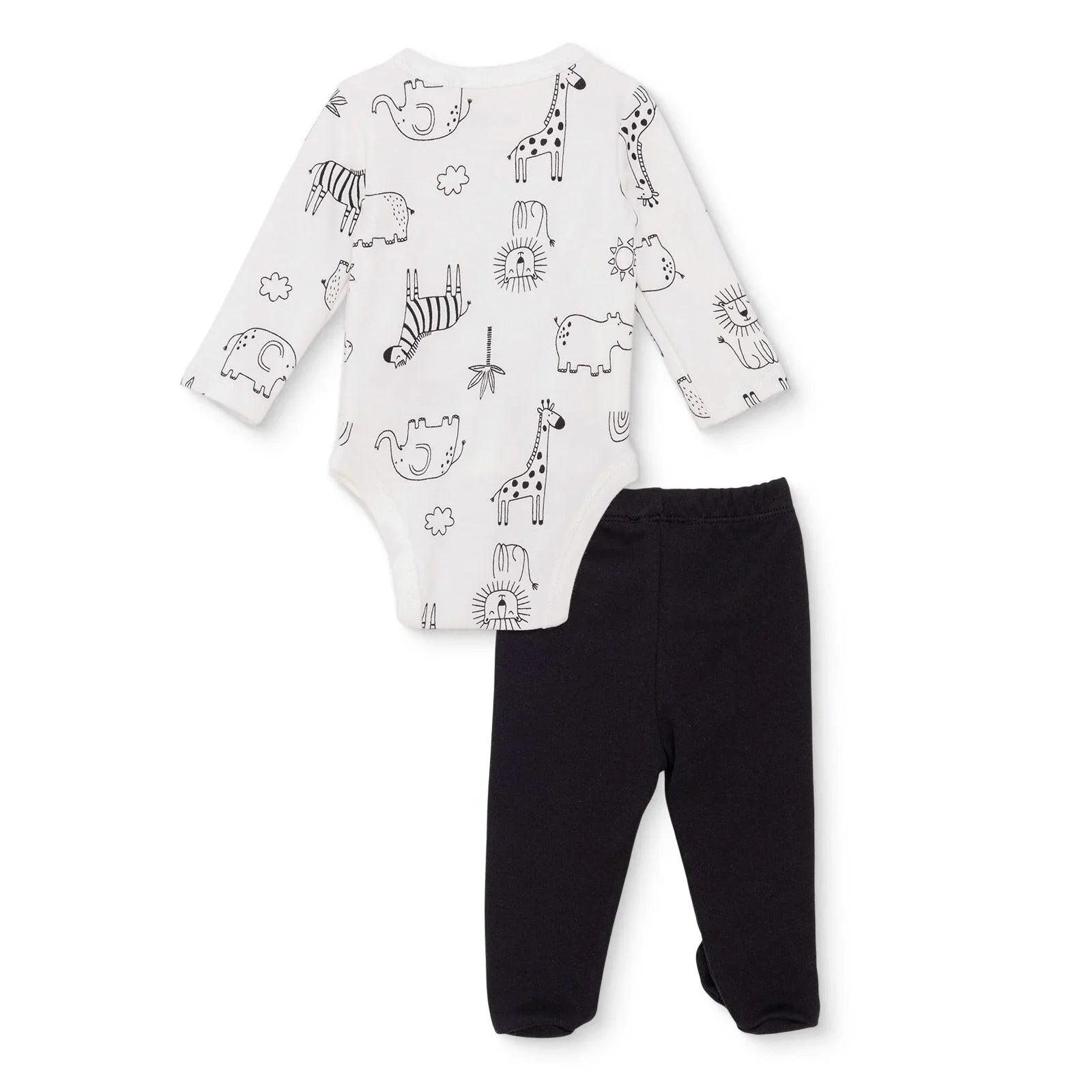 HelloBaby Newborn Body Footed Bottom - Ecru