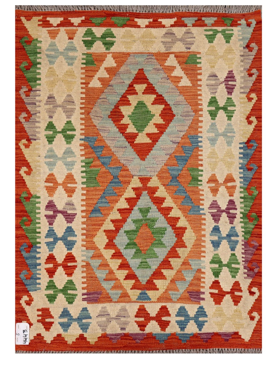 Maimana Afghanistan Kilim Rug - 120 x 85 cm - Handmade