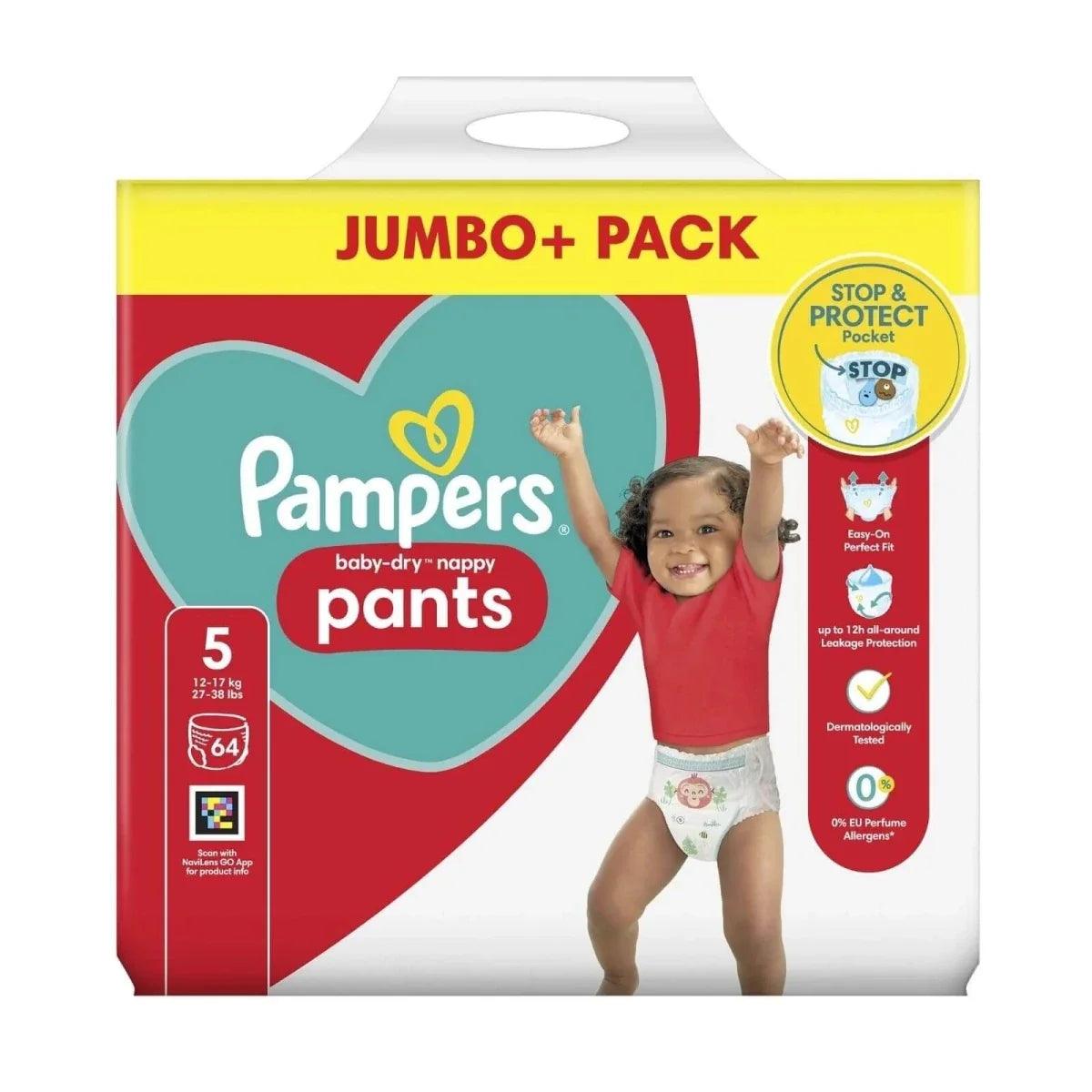 Pampers Baby-Dry pants jumbo pack, size 5, 64 count