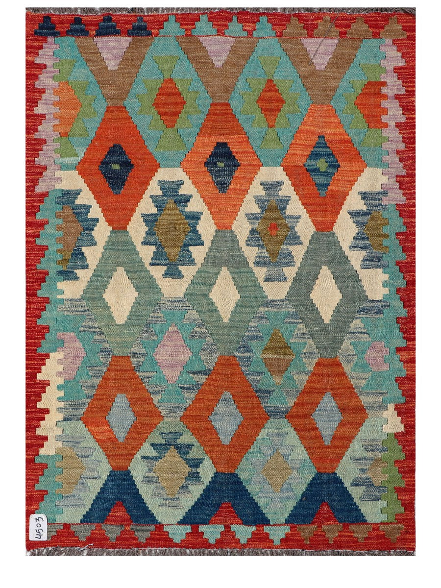 Maimana Afghanistan Kilim Rug - 149 x105 cm - Handmade