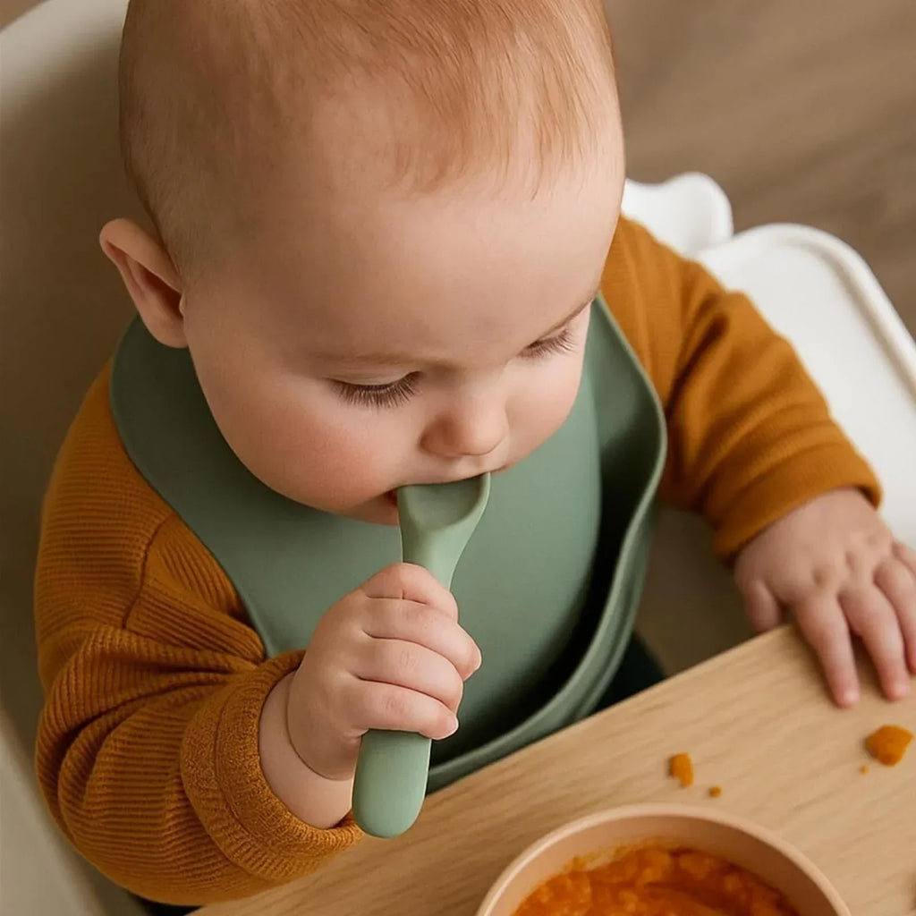 Vital Baby Nourish Mess Catcher - Natural Stone - Bobobiy