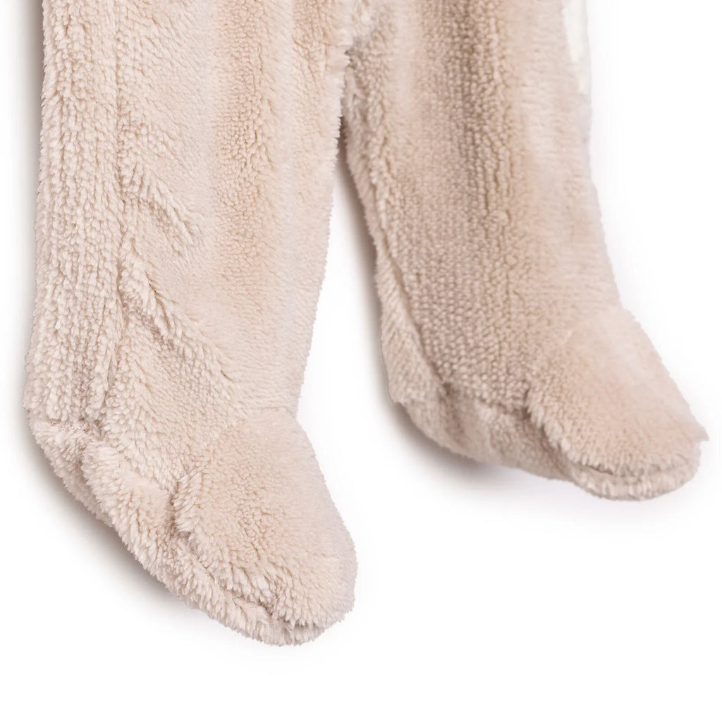 Midimod Newborn Welsoft Footed Jumpsuit - Ecru