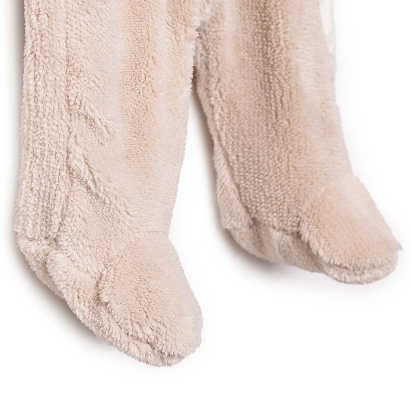 Midimod Newborn Welsoft Footed Jumpsuit - Ecru