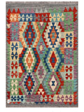 Maimana Afghanistan Kilim Rug - 145 x109 cm - Handmade