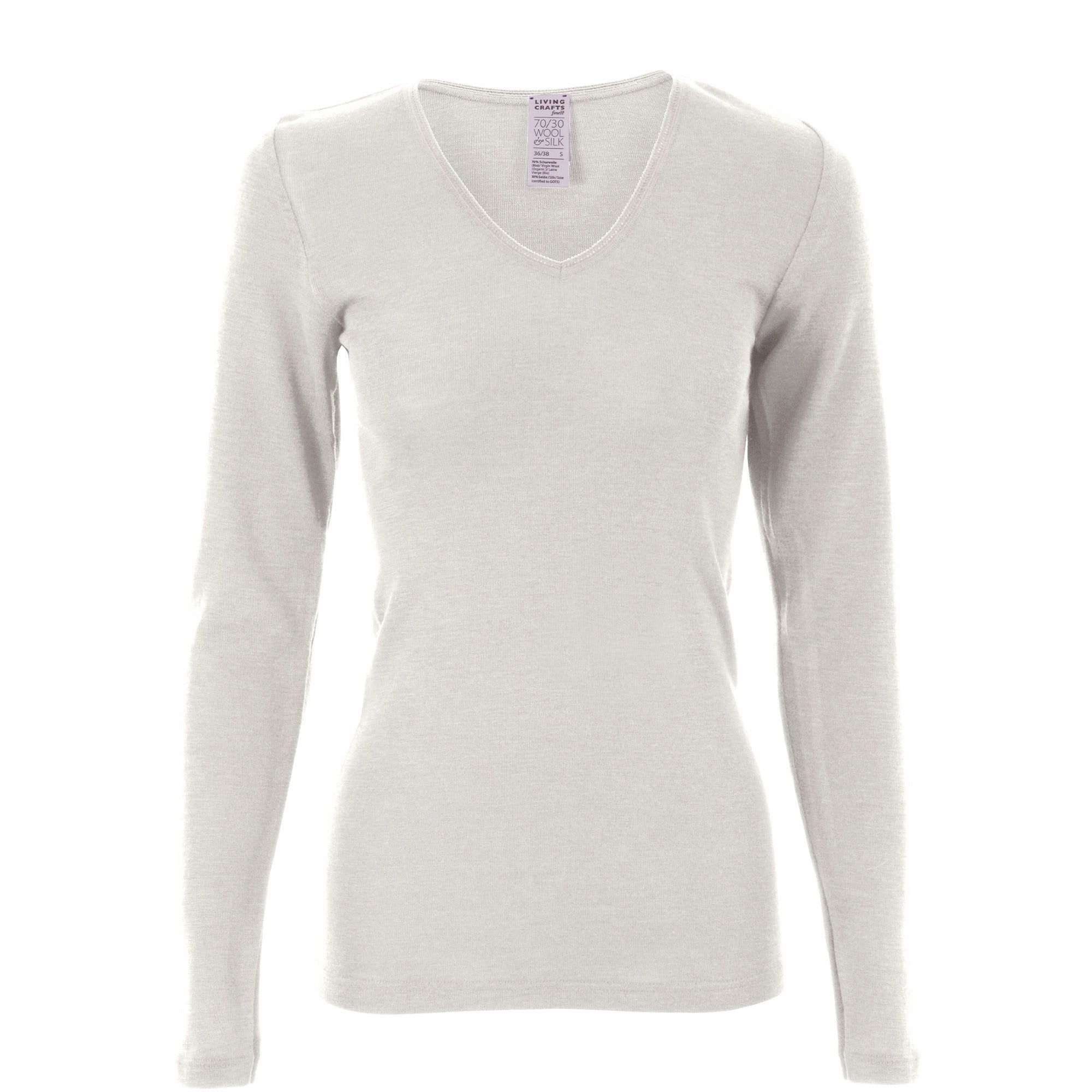 Organic Wool & Silk Long Sleeve Undershirt