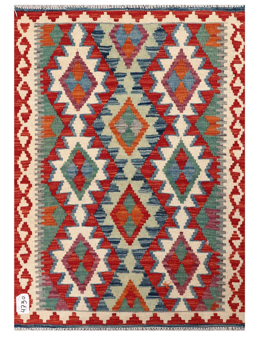 Maimana Afghanistan Kilim Rug - 120 x 85 cm - Handmade