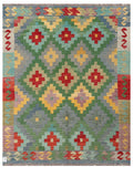 Maimana Afghanistan Kilim Rug - 194 x154 cm - Handmade