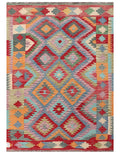 Maimana Afghanistan Kilim Rug - 204 x146 cm - Handmade