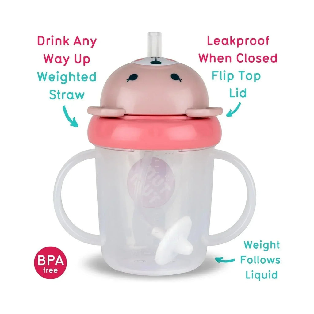 TUM TUM Betsy Bear Tippy Up Cup - Pink - Bobobiy