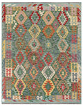 Maimana Afghanistan Kilim Rug - 197 x156 cm - Handmade
