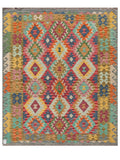 Maimana Afghanistan Kilim Rug - 195 x162 cm - Handmade