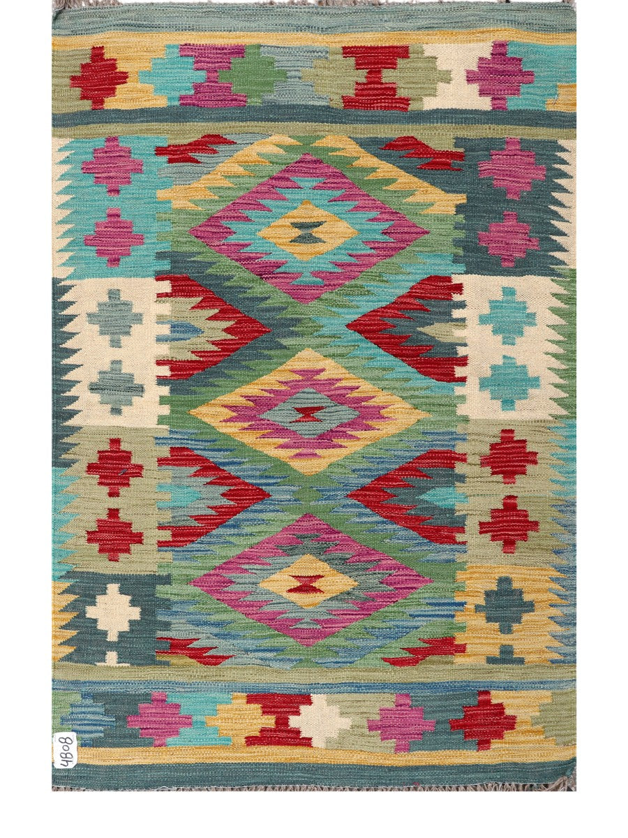 Maimana Afghanistan Kilim Rug - 147 x97 cm - Handmade