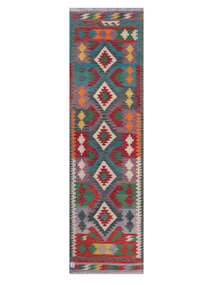 Maimana Afghanistan Kilim Runner - 300 x 84 cm - Handmade
