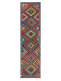 Maimana Afghanistan Kilim Runner - 296 x 78 cm - Handmade