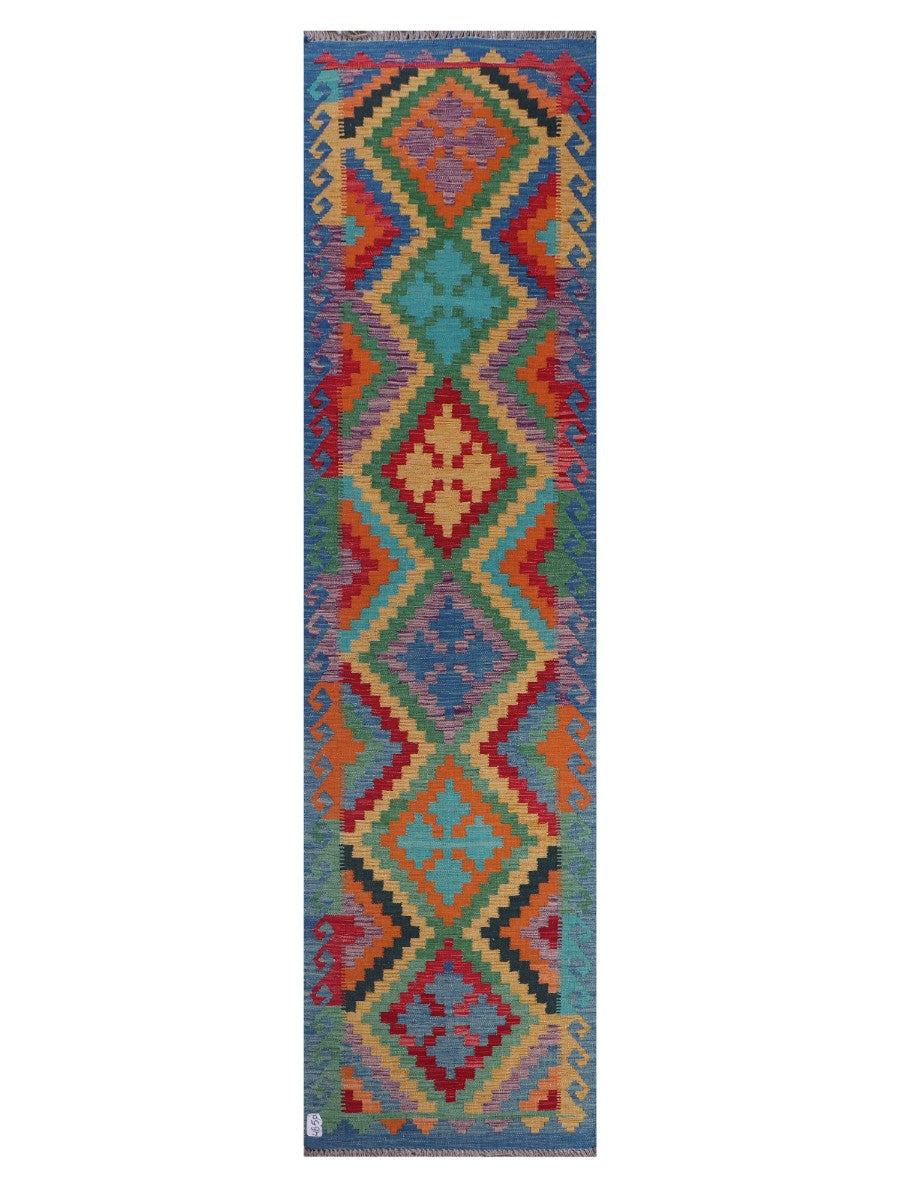 Maimana Afghanistan Kilim Runner - 303 x 79 cm - Handmade