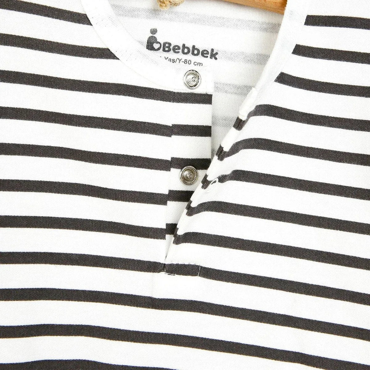 Bebbek Newborn Sweatshirt Footless Bottom - Brown - Bobobiy