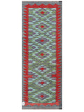 Maimana Afghanistan Kilim Rug - 197 x73 cm - Handmade