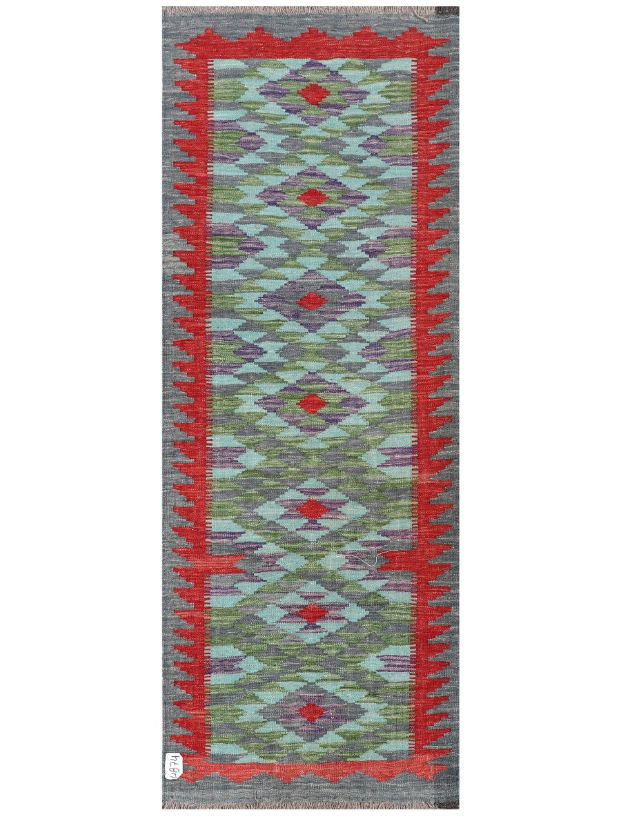 Maimana Afghanistan Kilim Rug - 197 x73 cm - Handmade