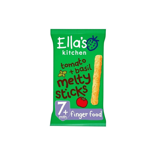 Ella's Kitchen Organic Tomato & Basil Melty Sticks Baby Snack 7+ months 16g - Bobobiy