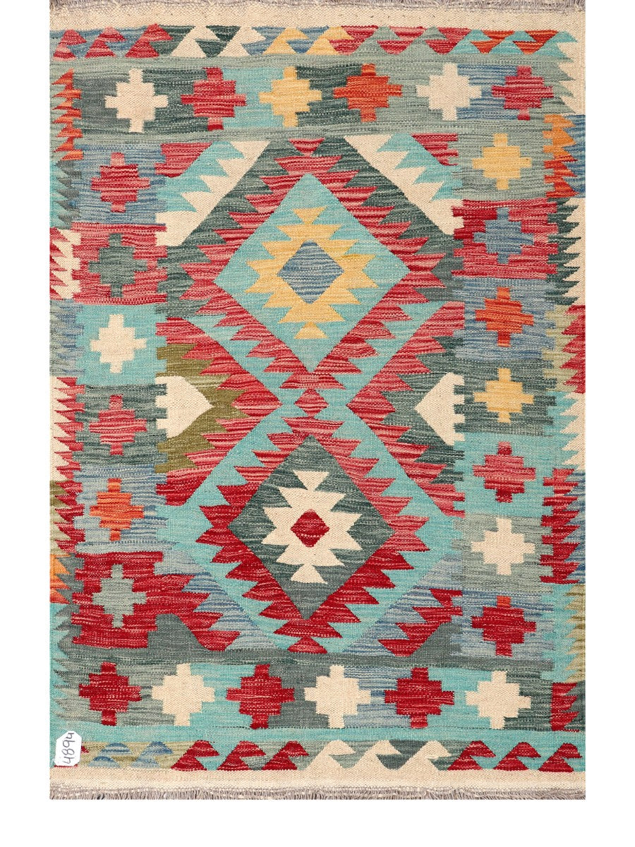 Maimana Afghanistan Kilim Rug - 150 x100 cm - Handmade