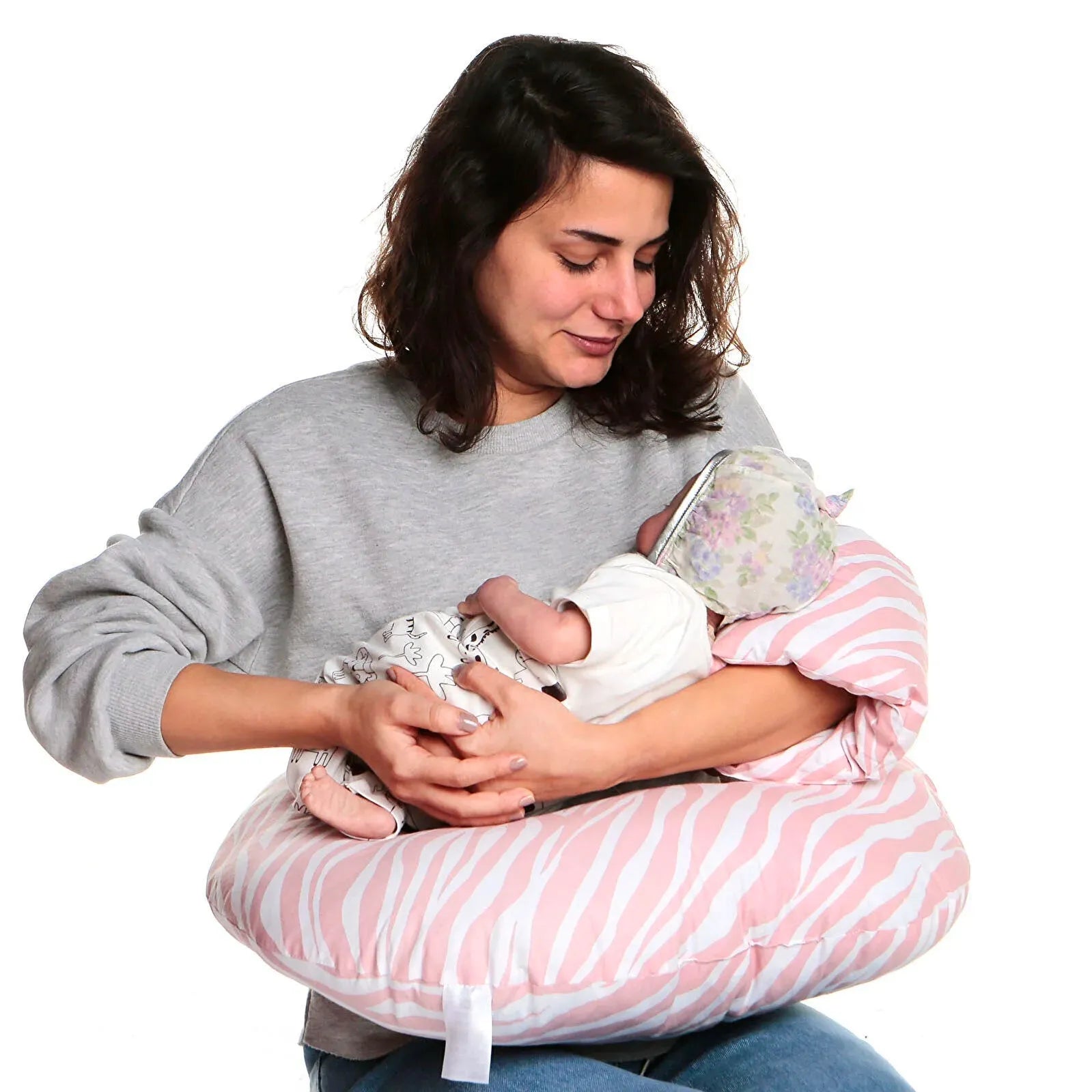 baby mom Eco Breastfeeding & Infant Support Pillow & Nursing Cover Set