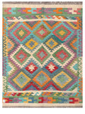 Maimana Afghanistan Kilim Rug - 204 x155 cm - Handmade