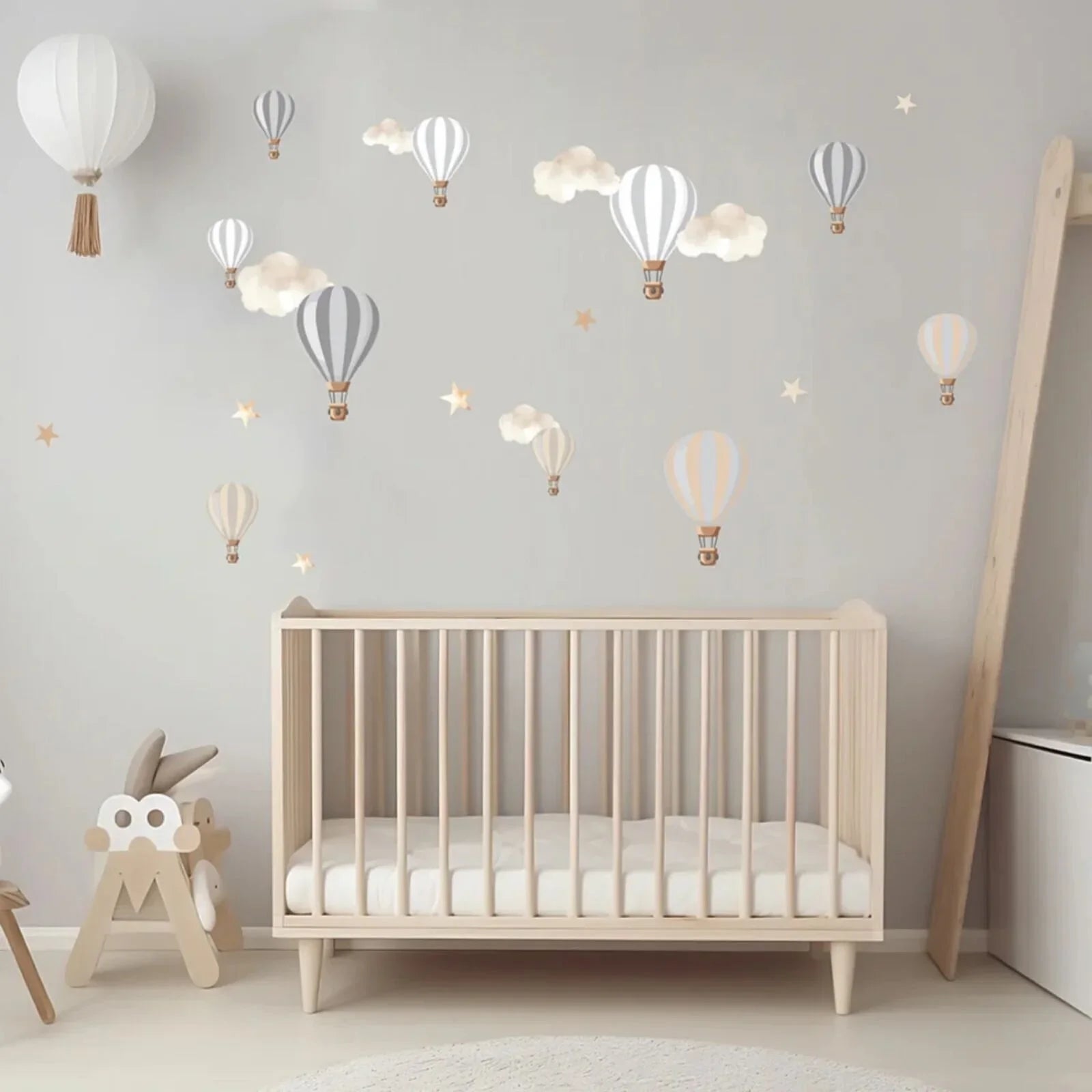 Live Vida Hot Air Balloons Wall Stickers A5 - Neutral