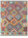 Maimana Afghanistan Kilim Rug - 196 x153 cm - Handmade