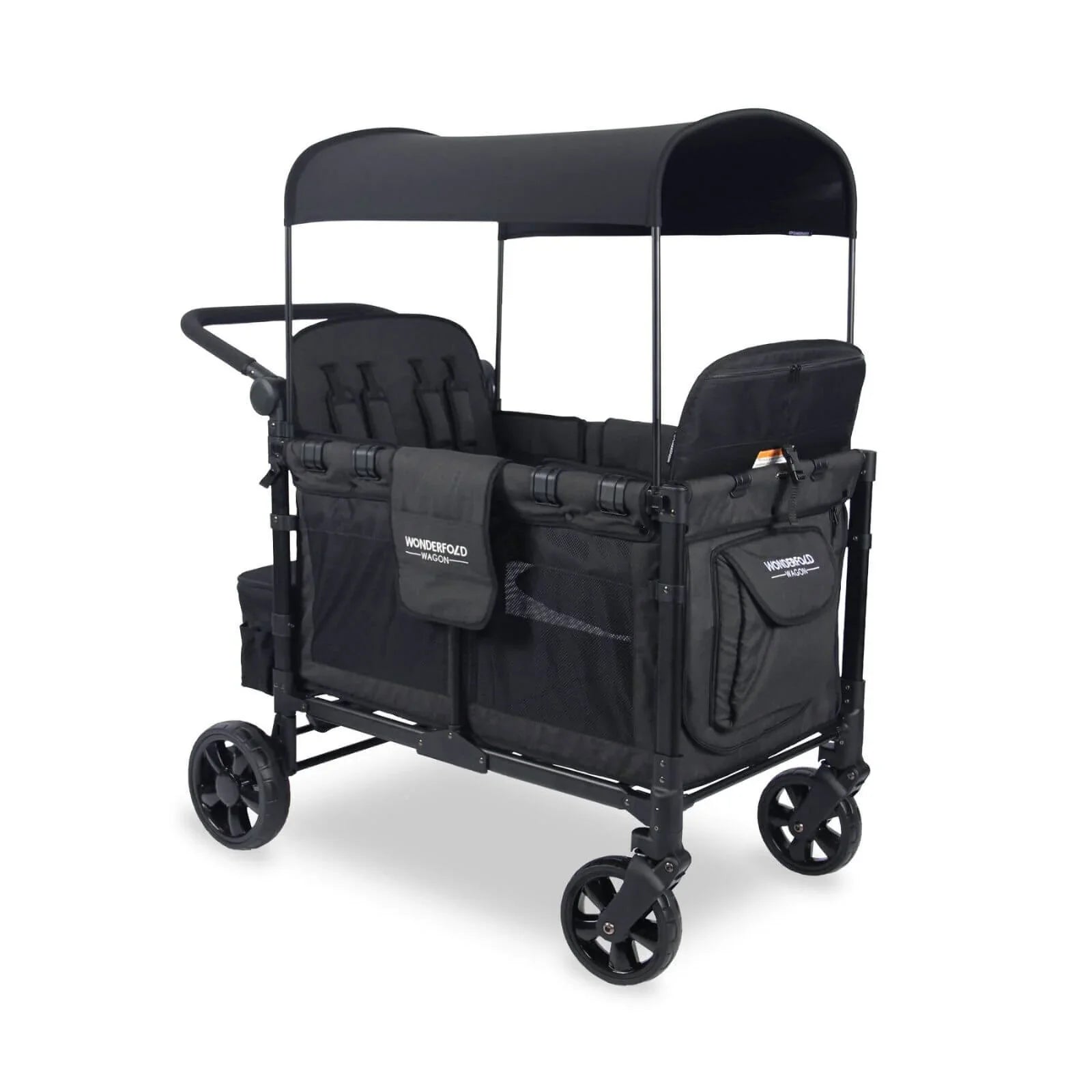 Wonderfold Wagon W4 Elite Quad Stroller Wagon - Volcanic Black