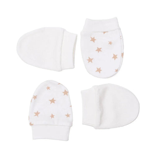HelloBaby Boys Mitten Space - Ecru Printed