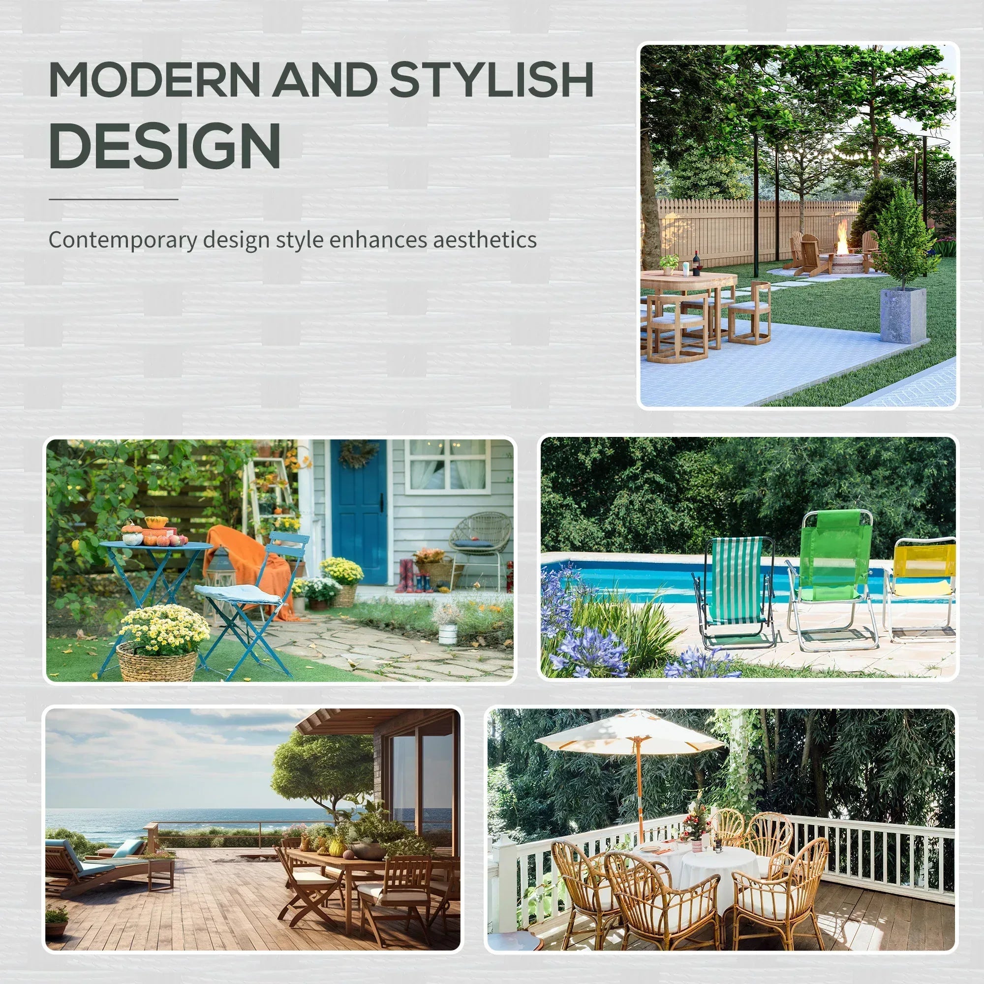 8-Seater Garden Rattan Furniture Rattan Corner Dining Sofa Set Wicker Conservatory Furniture Lawn Patio Coffee Table Foot Stool w/Cushion-Black - Bobobiy