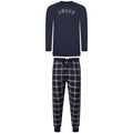 Lucky Brand Crew Neck & Closed Hem Flannel Pant Pyjama Set