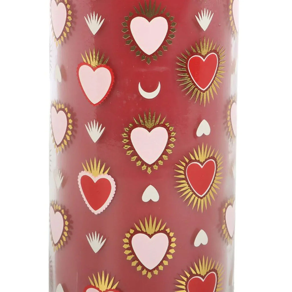 Sacred Heart Print Black Fig Tube Candle - Bobobiy