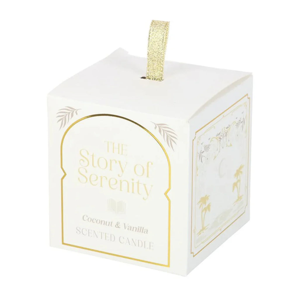 The Story of Serenity Coconut & Vanilla Candle - Bobobiy
