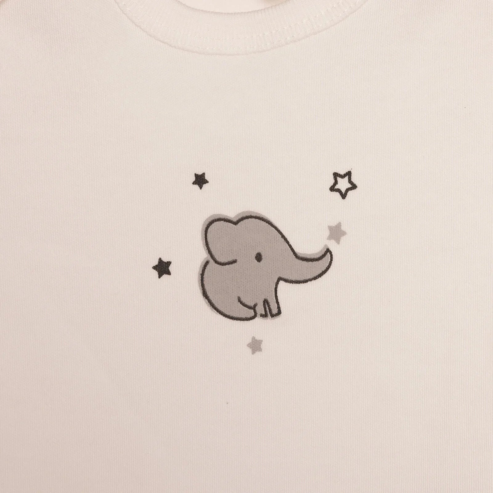 HelloBaby Newborn Unisex Baby Footed Jumpsuit - Body -Hat - Ecru