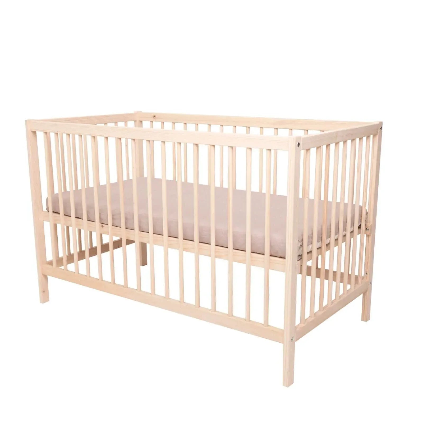 Kukka Natural Wood 2-Level Cot 70x140 - Bobobiy