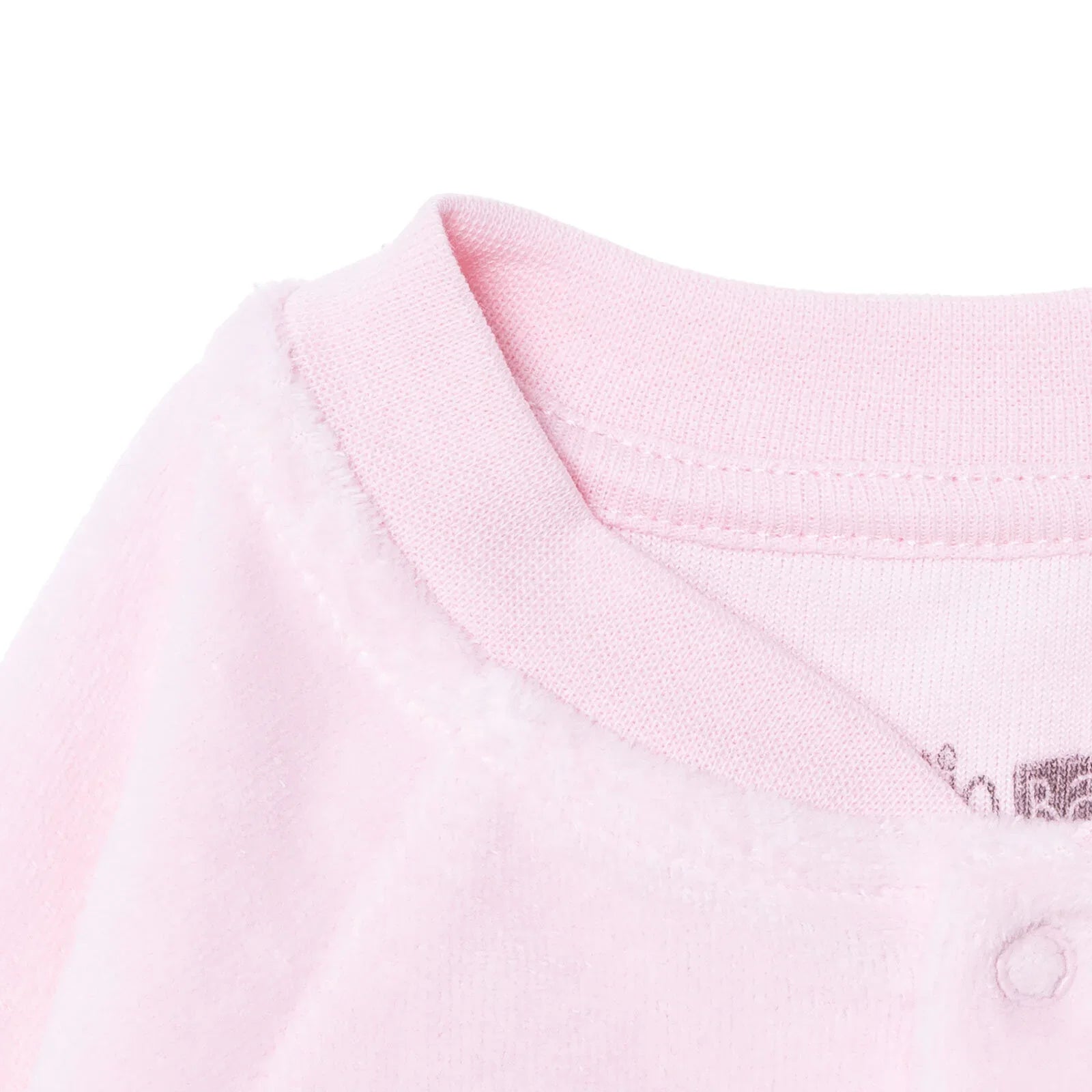 HelloBaby Newborn Velvet Footlesss Jumpsuit - Light Pink