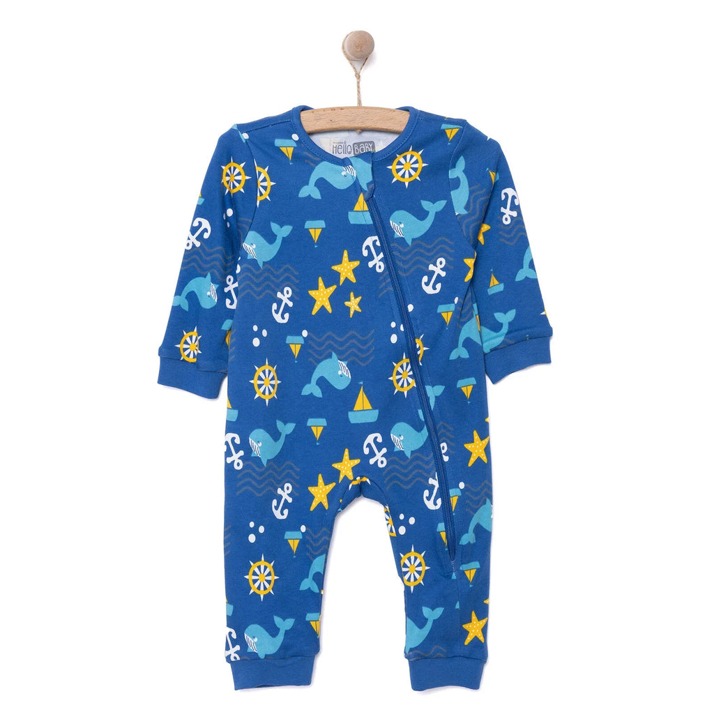 HelloBaby Boy Jumpsuit - Navy Blue