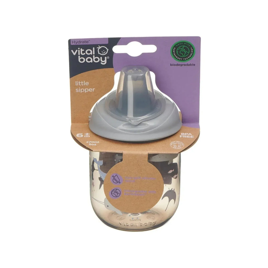 Vital Baby Hydrate Sipper Cup 270ml - Natural Storm - Bobobiy