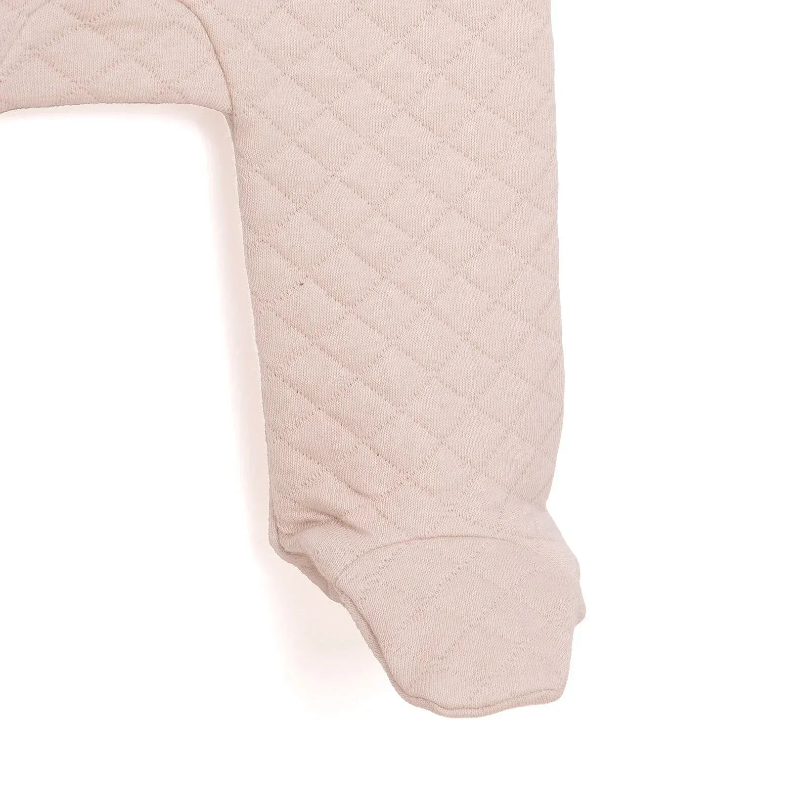 HelloBaby Newborn Quilted Sweatshirt-Footed Bottom - Grey - Bobobiy