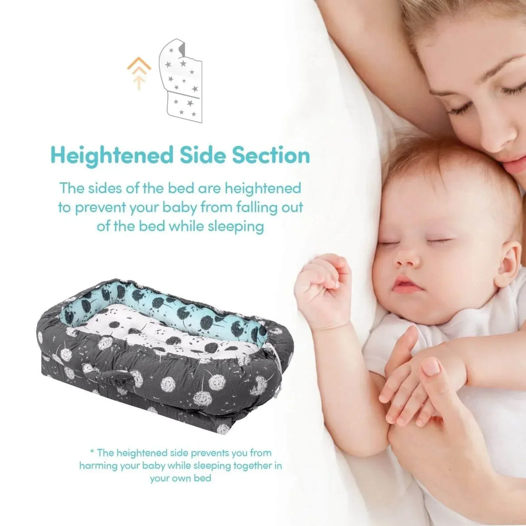 baby plus Mother Side Baby Reflux Bed - Dandelion - Bobobiy