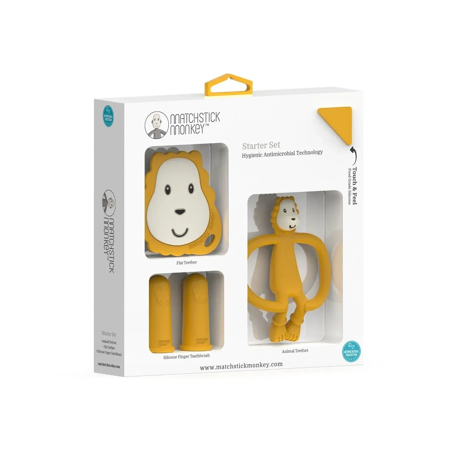 Matchstick Monkey Lion Teething Starter Set - Bobobiy