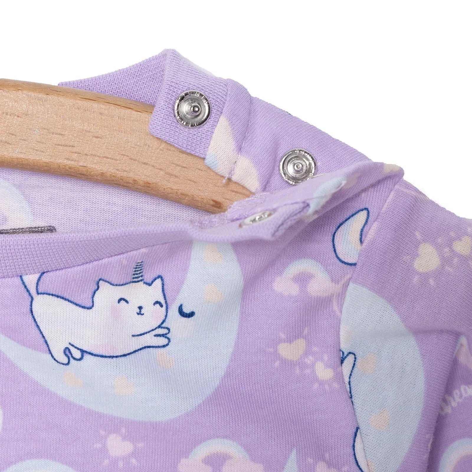 HelloBaby Girl Long Sleeve Pyjamas Set - Purple - Bobobiy