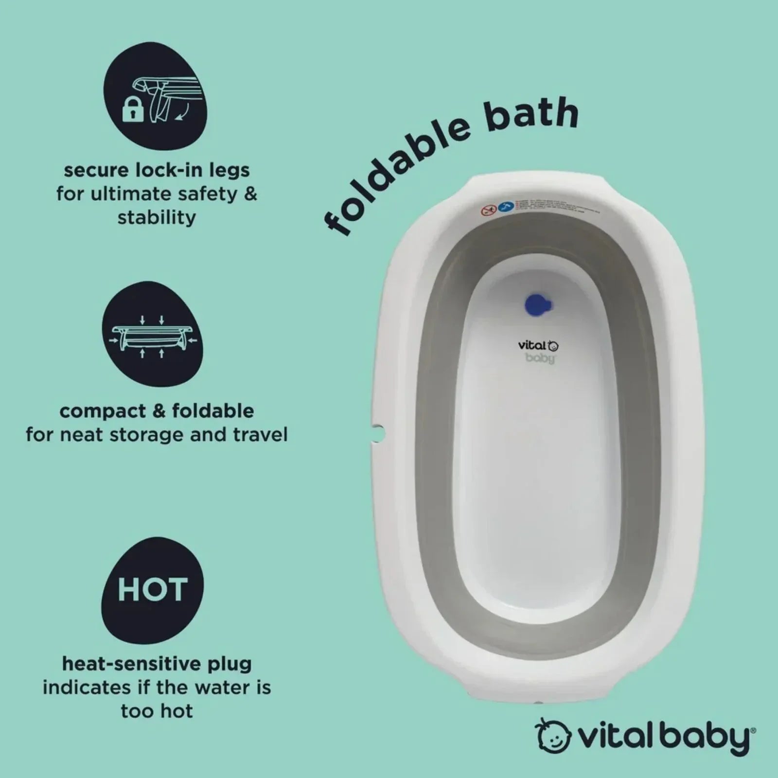 Vital Baby Foldable Bath Tube - Bobobiy