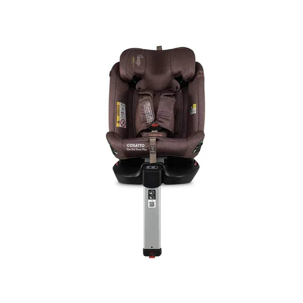 Cosatto group 0-1-2-3 car seat in brown with 5-point harness