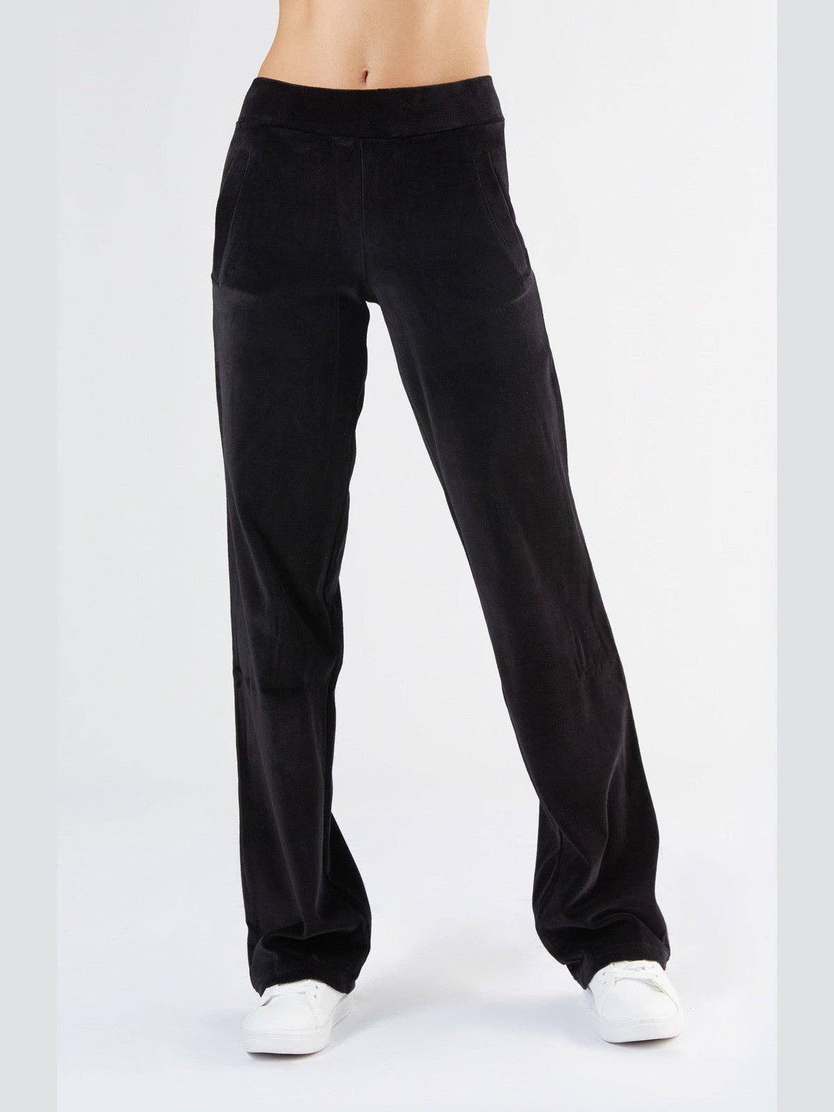 Organic Soft Fleece Straight Cut Sweatpants: Womens
