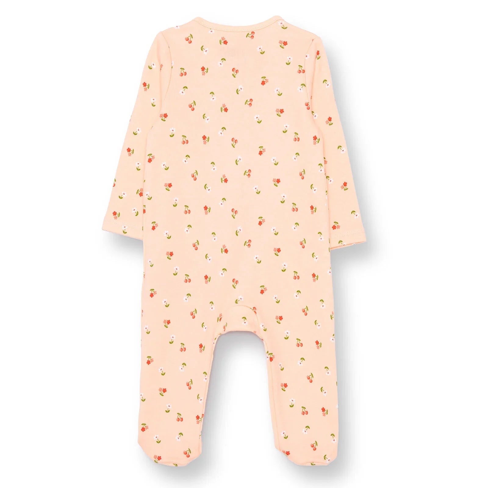 HelloBaby Newborn  Footed Jumpsuit - Salmon