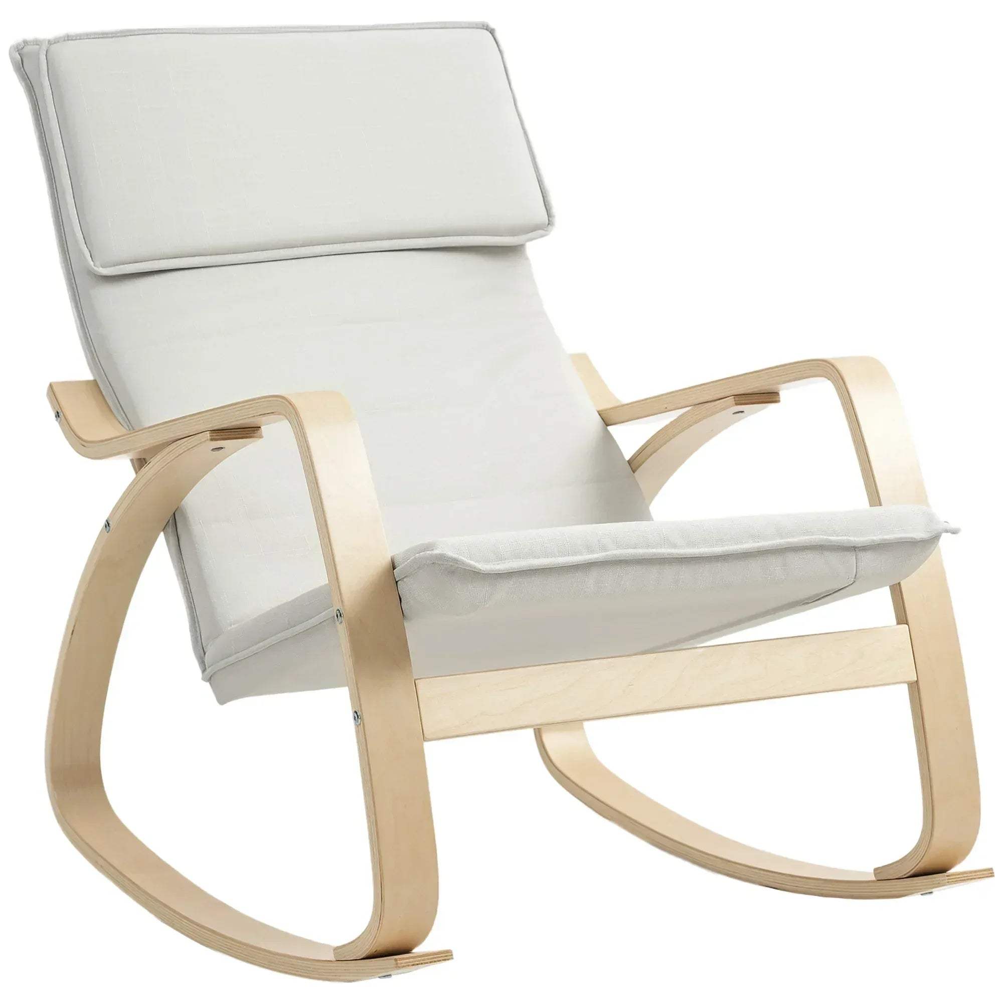 Comfortable Relax Rocking Chair Upholstered Lounge Chair Reclin – Bobobiy